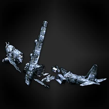 Airplane Wreckage Diorama Figure