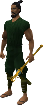 Diamond sceptre equipped