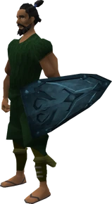 Rune kiteshield equipped