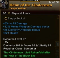 Helm of the Cindermen