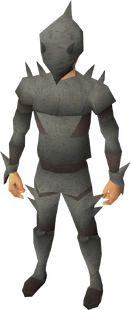 Spined armour equipped