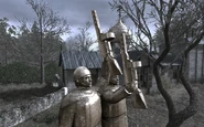 PPSh-41s held by statues All Ghillied Up COD4