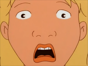 Naked Luanne screams
