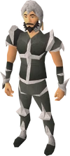 Skeletal armour equipped