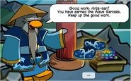 Card Jitsu Water Wave Sandals