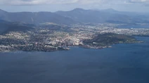 Hobart from the air