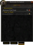 Character window-Currency tab