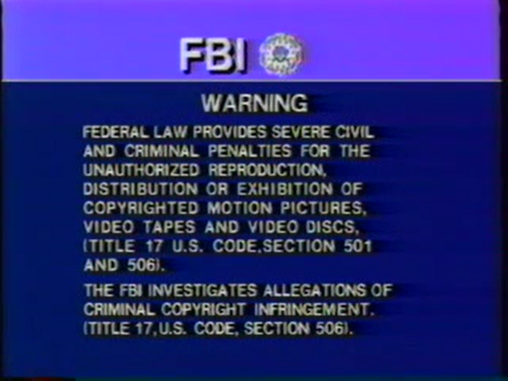 Image CTSP FBI Warning Screen 3a.png The FBI Warning Screens Wiki