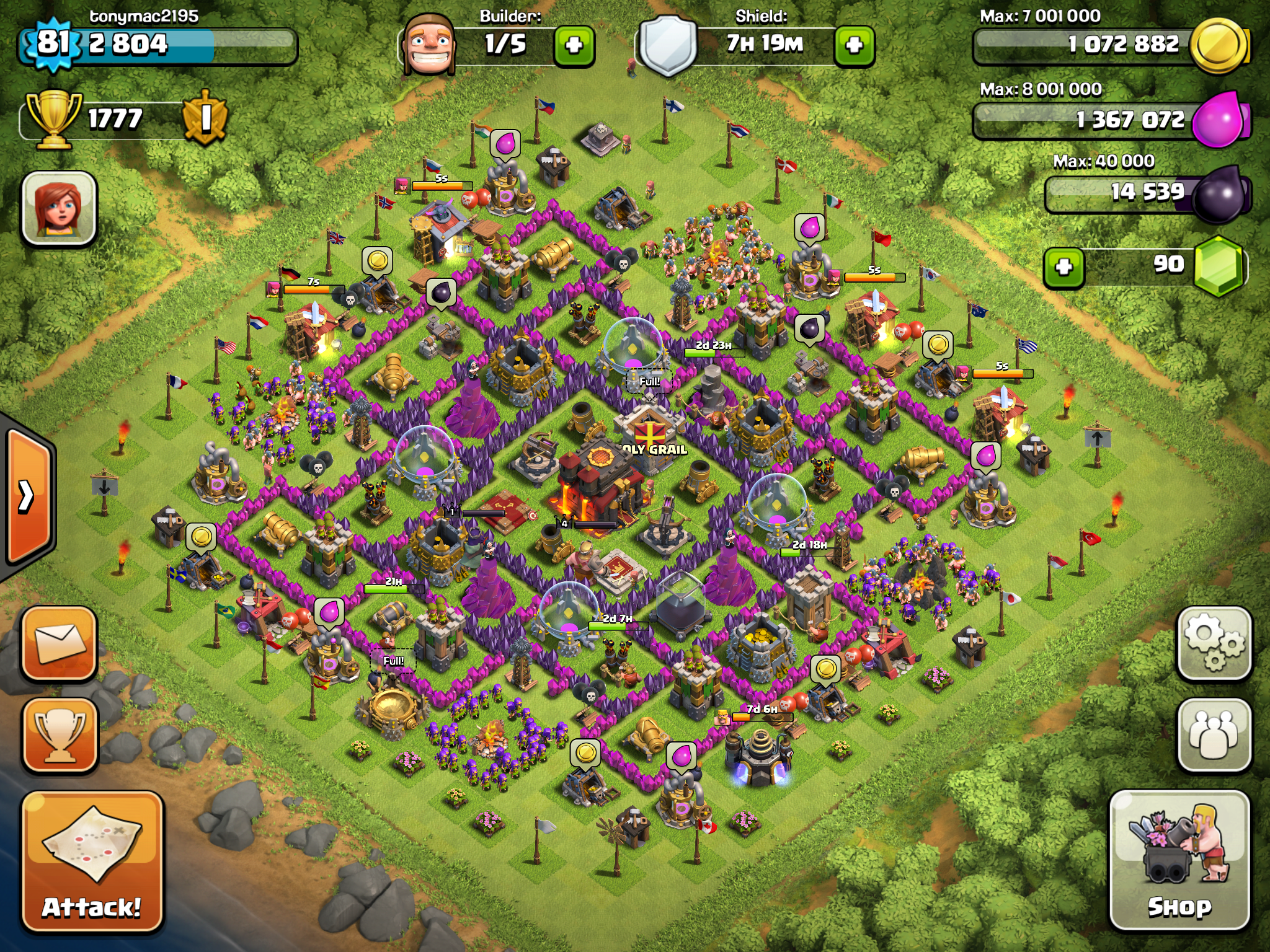 clash of.clans optimal layout