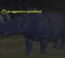An aggressive grindhoof
