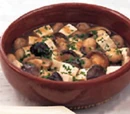Tofu Mushroom Galore in Lemon Ginger Sauce