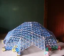 Pseudogeodesic dome scale 4