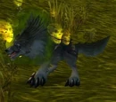 Lobo gris malsano