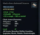 Black ebon chainmail bracers