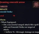 Gleaming emerald arrow