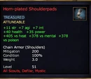 Horn-plated Shoulderpads