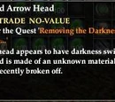 A Blackened Arrow Head