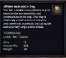 Albino snakeskin bag (Item)