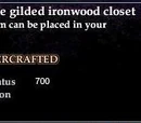 Gilded Ironwood Closet