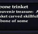Carved bone trinket