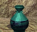 A hardened clay vase