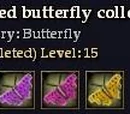Spotted butterfly collection