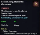 Scintillating Elemental Ornament