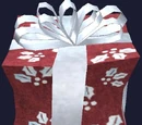 Red and White Frostfell Gift Box