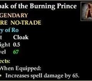 Cloak of the Burning Prince