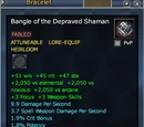 Bangle of the Depraved Shaman