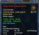 Casket Nail Spiked Gloves