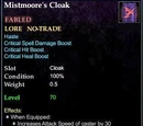Mistmoore's Cloak