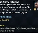 Orc-Snow (Mystic)