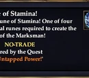 Rune of Stamina!