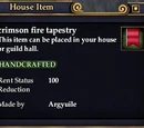 Crimson fire tapestry