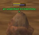 An underfoot levitatestone