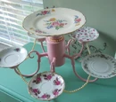 Outside the Box project Chandelier turned Dessert Tray
