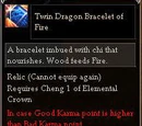 Twin Dragon Bracelet of Fire