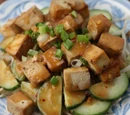 Cucumber Salad with Glazed Tofu by Elle Bee