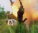 Battle at the helicopter