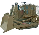 Armoured bulldozer