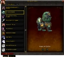 Mounts and Pets window