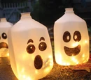 Milk Carton Halloween Lanterns