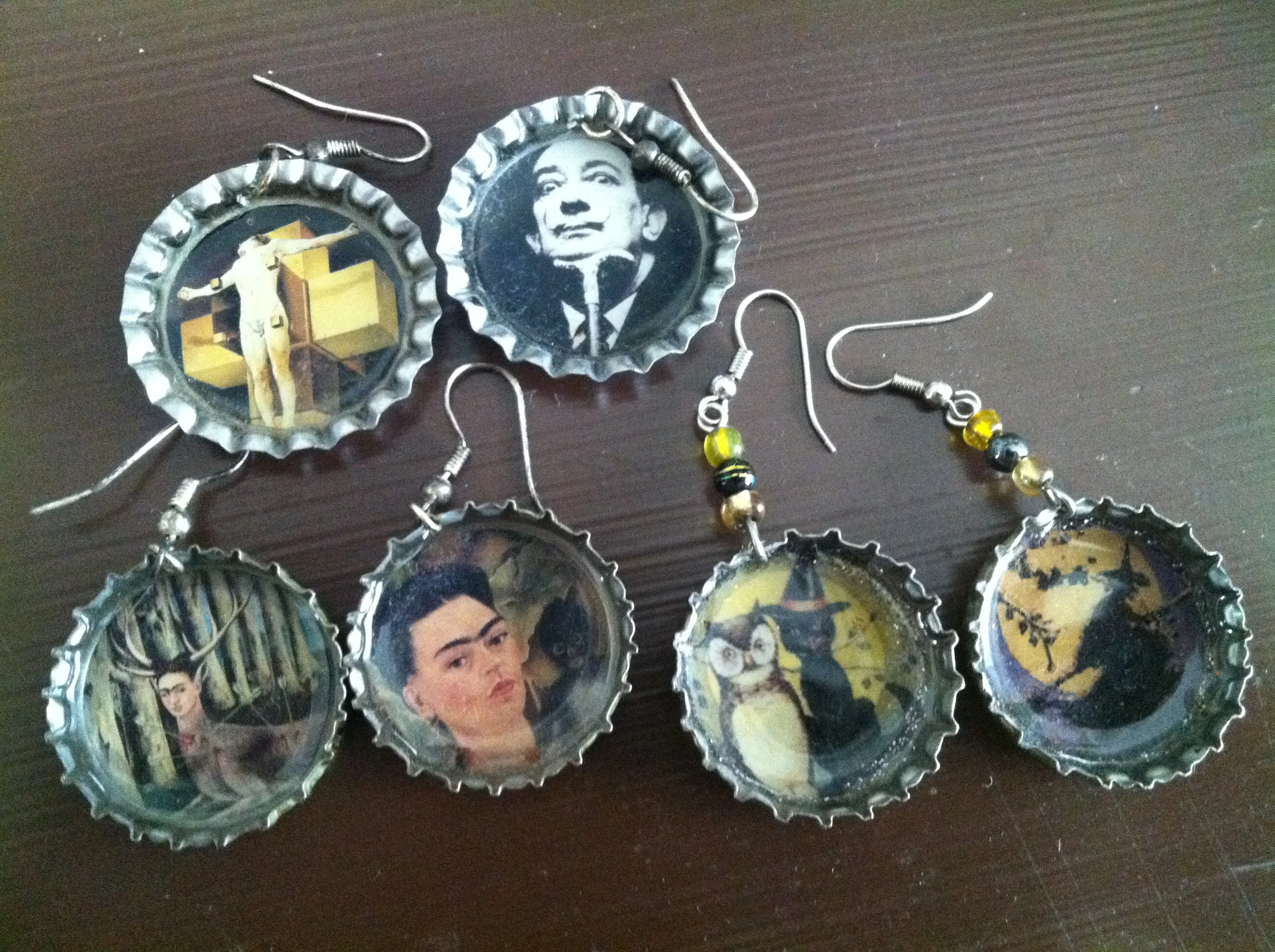 Bottle Cap Earrings