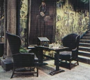 Slytherin Dungeon tapestries