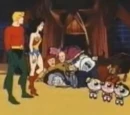 Super Friends and the Powerpuff Girls