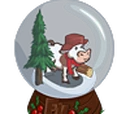 Cow Snow Globe