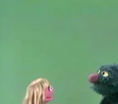 Cookie Monster and Prairie Dawn