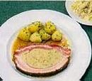 Gefüllte Schweinebrust