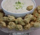 Fried Okra Cajun-style with Remoulade Sauce